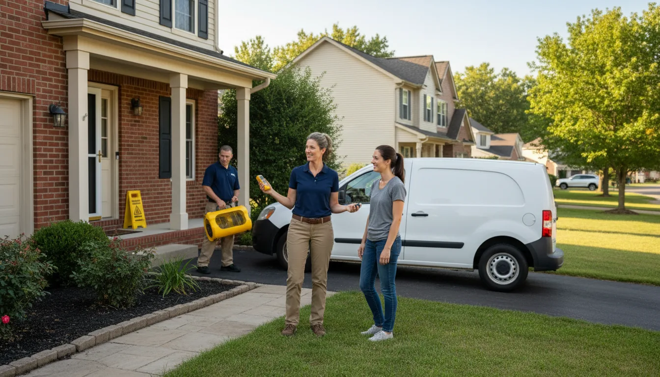 Residential water damage restoration in Bushnell, NE